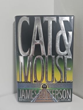 Cat & Mouse Hardcover Book by James Patterson - Black/Green/Yellow Cover